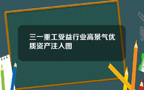 三一重工受益行业高景气优质资产注入图