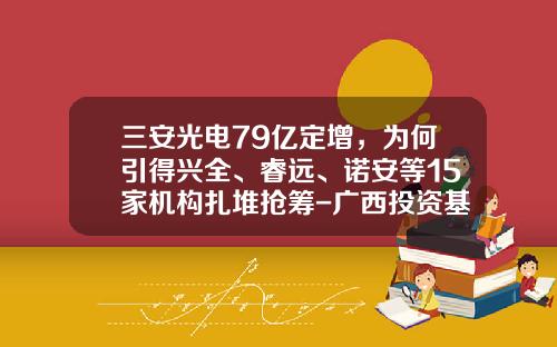 三安光电79亿定增，为何引得兴全、睿远、诺安等15家机构扎堆抢筹-广西投资基金