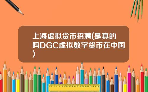 上海虚拟货币招聘(是真的吗DGC虚拟数字货币在中国)