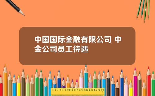 中国国际金融有限公司 中金公司员工待遇