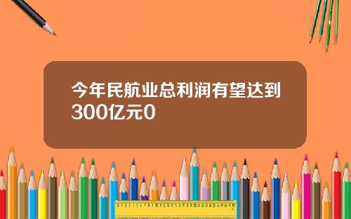 今年民航业总利润有望达到300亿元0