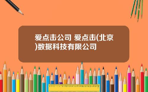 爱点击公司 爱点击(北京)数据科技有限公司