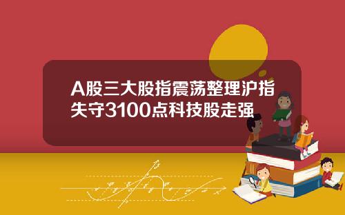 A股三大股指震荡整理沪指失守3100点科技股走强