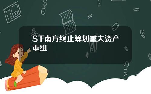 ST南方终止筹划重大资产重组