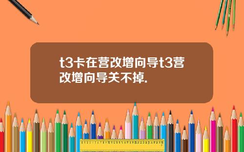 t3卡在营改增向导t3营改增向导关不掉.