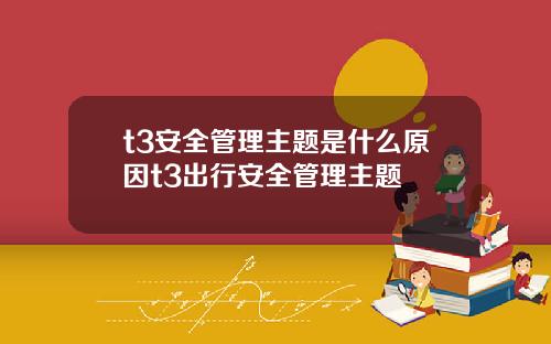 t3安全管理主题是什么原因t3出行安全管理主题