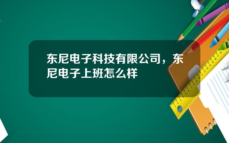 东尼电子科技有限公司，东尼电子上班怎么样