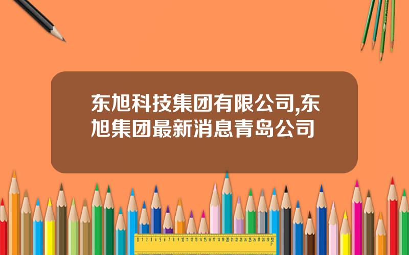 东旭科技集团有限公司,东旭集团最新消息青岛公司