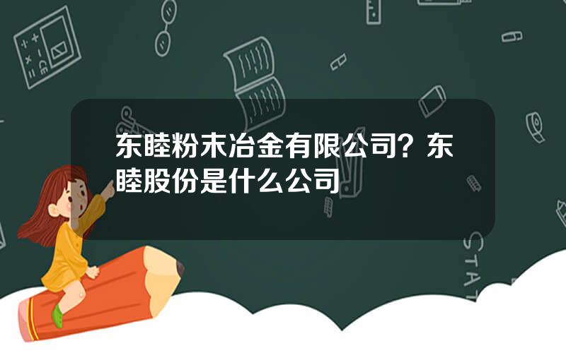 东睦粉末冶金有限公司？东睦股份是什么公司