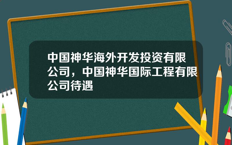 中国神华海外开发投资有限公司，中国神华国际工程有限公司待遇