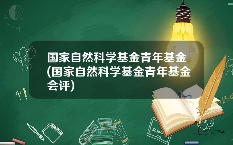 国家自然科学基金青年基金(国家自然科学基金青年基金会评)