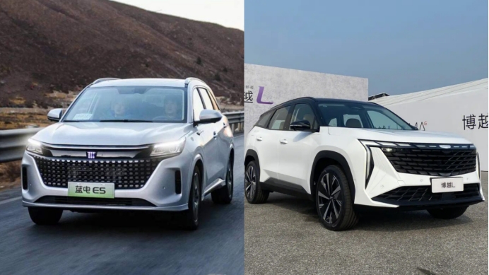 蓝电E5这款插混中型SUV，居然这么便宜，能甩博越L“几条街”吗